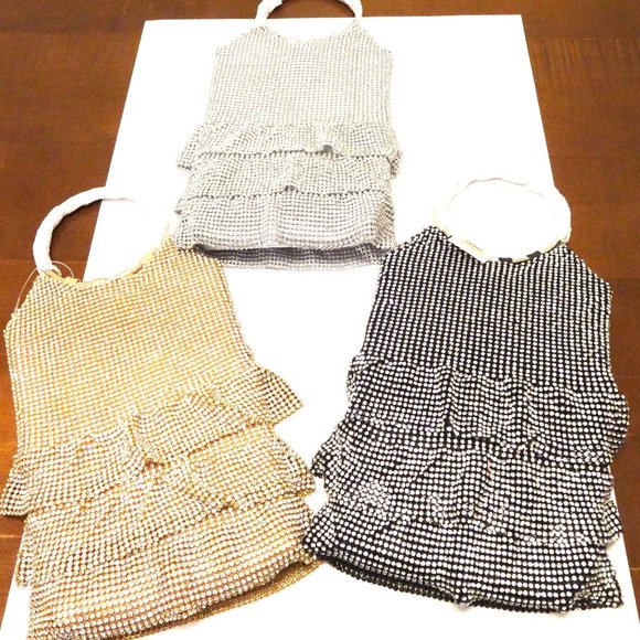 CRYSTAL STUDED DRESS SHAPE HANDBAG. CHOOSE: SILVER, GOLD, OR BLACK DIAMOND - Picture 3 of 8